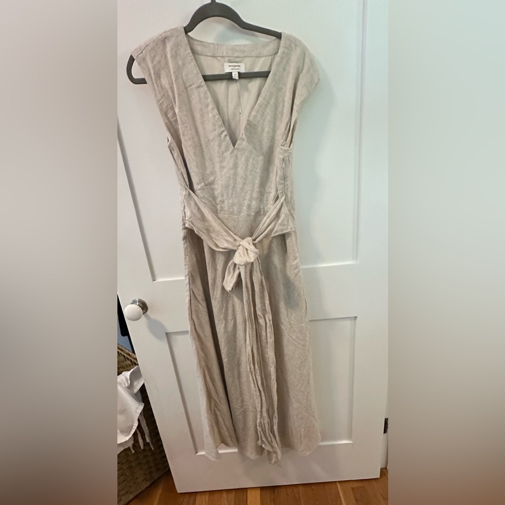 Banana Republic Linen Beige Dress